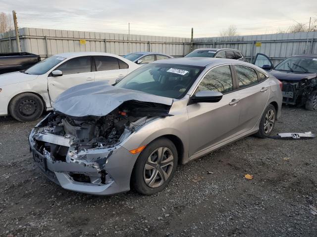 2HGFC2F56JH551063 - 2018 HONDA CIVIC LX SILVER photo 1