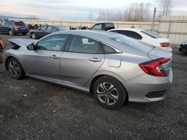 2HGFC2F56JH551063 - 2018 HONDA CIVIC LX SILVER photo 2