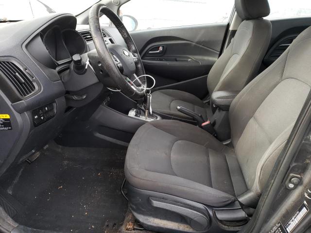 KNADN4A37D6291700 - 2013 KIA RIO EX GRAY photo 7