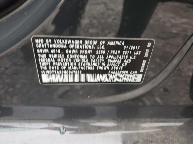 1VWDT7A39HC047559 - 2017 VOLKSWAGEN PASSAT R-LINE ნაცრისფერი ფოტო 12