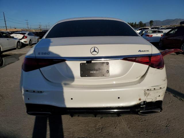 W1K6G7GB8MA054092 - 2021 MERCEDES-BENZ S 580 4MATIC WHITE photo 6