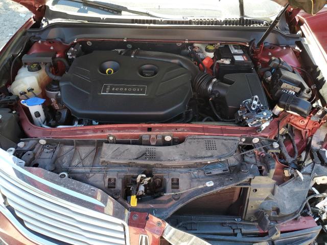 3LN6L2G92GR620453 - 2016 LINCOLN MKZ RED photo 11