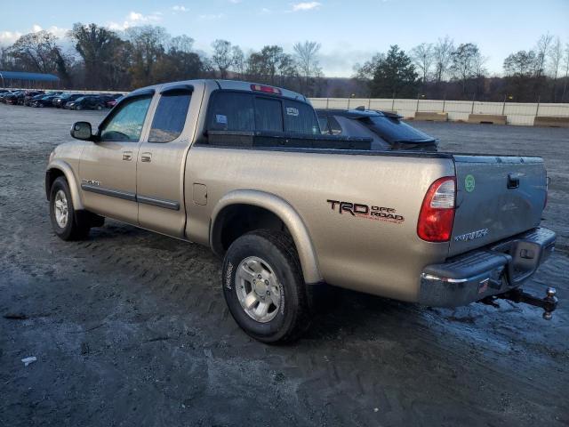 5TBRT34185S464184 - 2005 TOYOTA TUNDRA ACCESS CAB SR5 BEIGE photo 2