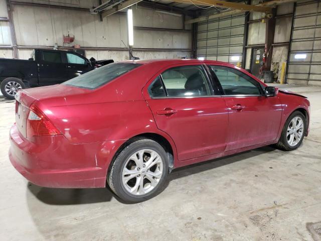 3FAHP0HAXCR155208 - 2012 FORD FUSION SE RED photo 3