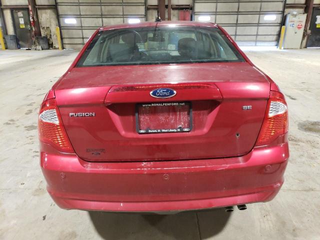 3FAHP0HAXCR155208 - 2012 FORD FUSION SE RED photo 6