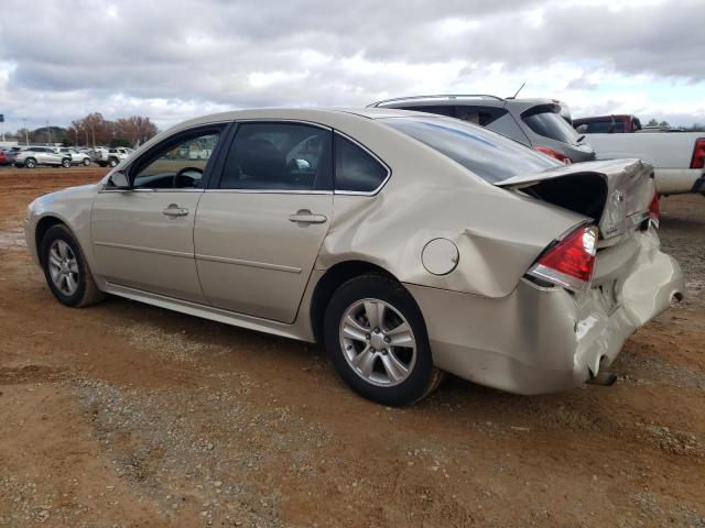 2G1WF5E31C1291523 - 2012 CHEVROLET IMPALA LS GOLD photo 2