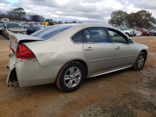 2G1WF5E31C1291523 - 2012 CHEVROLET IMPALA LS GOLD photo 3