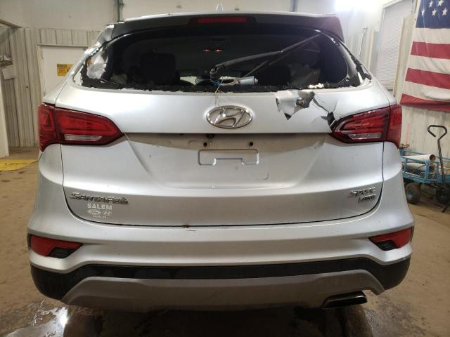 5XYZTDLB0HG459313 - 2017 HYUNDAI SANTA FE S SILVER photo 6