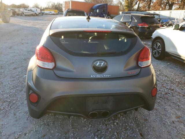 KMHTC6AE5GU253217 - 2016 HYUNDAI VELOSTER TURBO GRAY photo 6