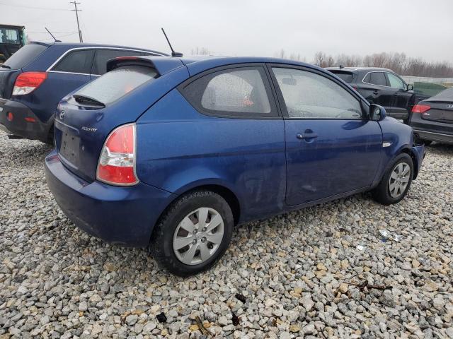 KMHCM3AC9BU188584 - 2011 HYUNDAI ACCENT GL BLUE photo 3