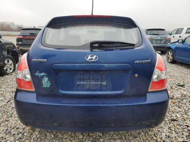 KMHCM3AC9BU188584 - 2011 HYUNDAI ACCENT GL BLUE photo 6