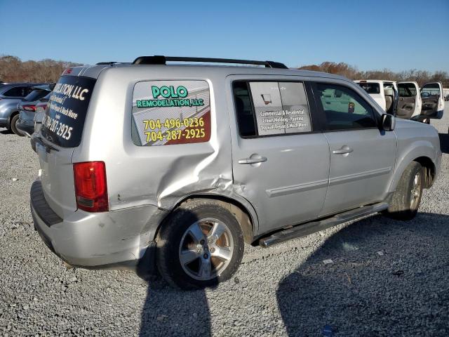 5FNYF38659B012316 - 2009 HONDA PILOT EXL SILVER photo 3