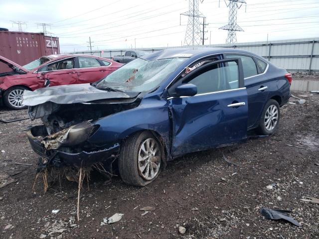 3N1AB7AP5JL641963 - 2018 NISSAN SENTRA S BLUE photo 1