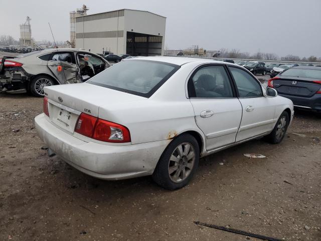 KNAGD128145334698 - 2004 KIA OPTIMA LX WHITE photo 3