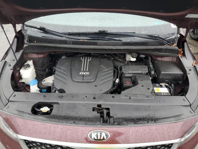 KNDMC5C1XF6018747 - 2015 KIA SEDONA EX RED photo 11