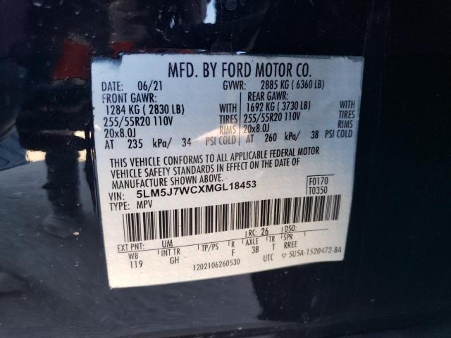 5LM5J7WCXMGL18453 - 2021 LINCOLN AVIATOR RESERVE BLACK photo 13