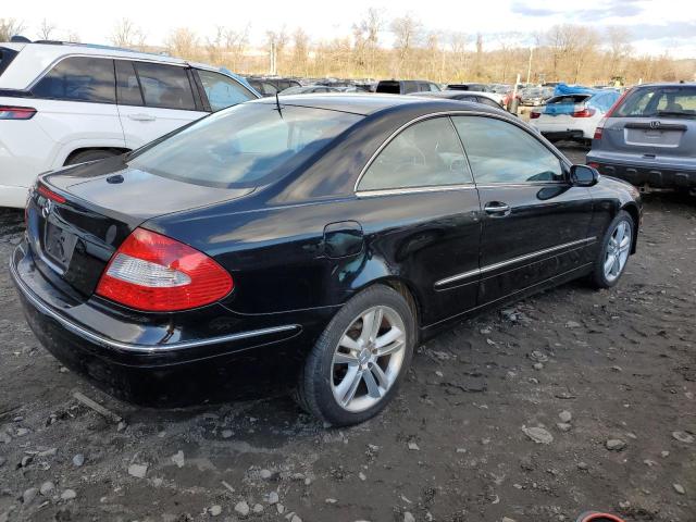 WDBTJ56J76F189614 - 2006 MERCEDES-BENZ CLK 350 BLACK photo 3