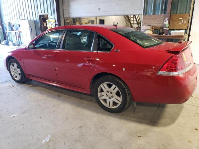 2G1WC57M091313180 - 2009 CHEVROLET IMPALA 2LT RED photo 2