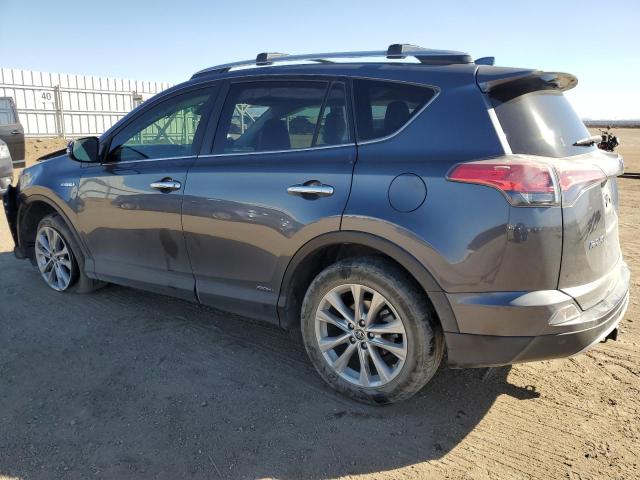 JTMDJREV9JD170035 - 2018 TOYOTA RAV4 HV LIMITED GRAY photo 2