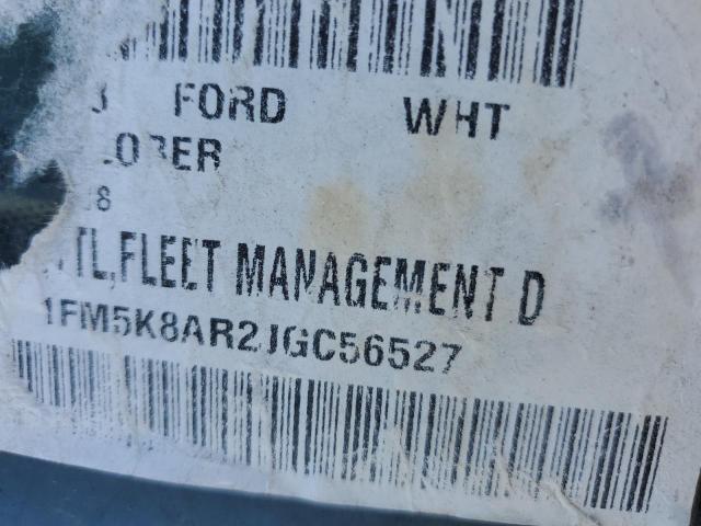 1FM5K8AR2JGC56527 - 2018 FORD EXPLORER POLICE INTERCEPTOR 白色 照片 13