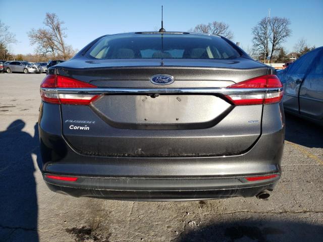 3FA6P0H71HR416437 - 2017 FORD FUSION SE GRAY photo 6