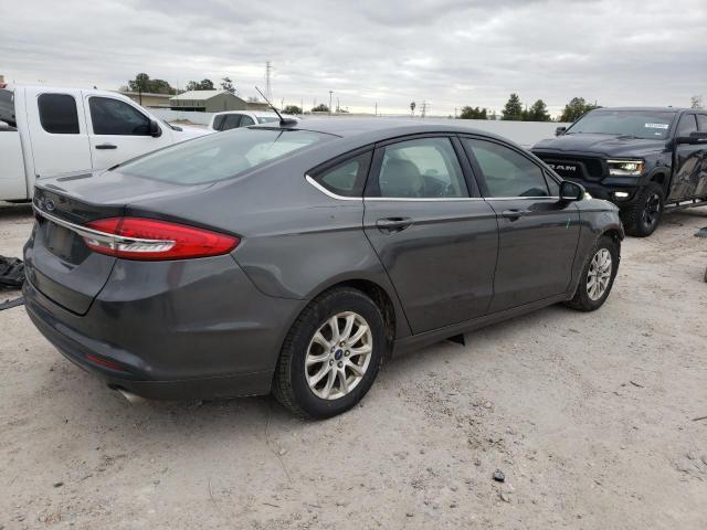 3FA6P0G76JR196400 - 2018 FORD FUSION S GRAY photo 3