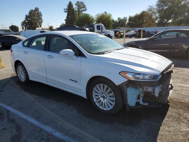 3FA6P0LU2ER114342 - 2014 FORD FUSION SE HYBRID WHITE photo 4