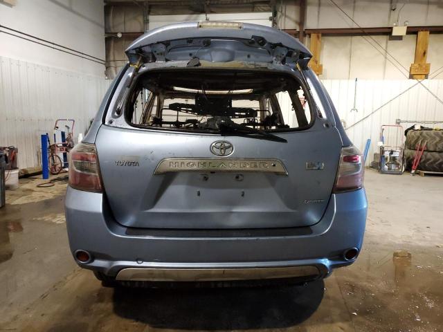 JTEEW44A482011920 - 2008 TOYOTA HIGHLANDER HYBRID LIMITED BLUE photo 6