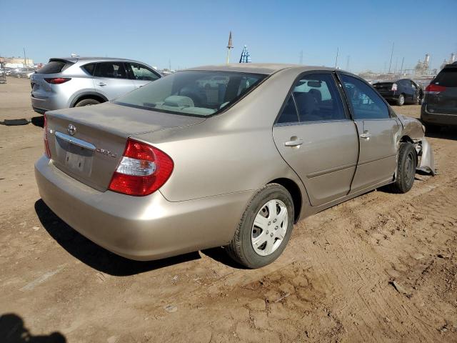 JTDBE32K440273913 - 2004 TOYOTA CAMRY LE BEIGE photo 3