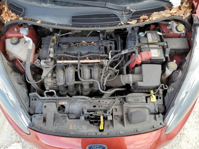 3FADP4BJXJM108687 - 2018 FORD FIESTA SE RED photo 11