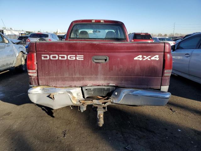 1B7GG22N8YS788508 - 2000 DODGE DAKOTA BURGUNDY photo 6