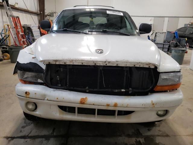 1B4HS28Y9WF217987 - 1998 DODGE DURANGO WHITE photo 5