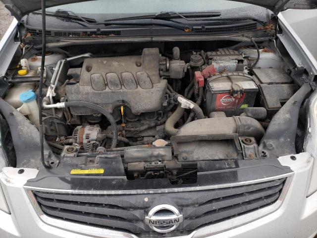 3N1AB6AP7CL655831 - 2012 NISSAN SENTRA 2.0 SILVER photo 11