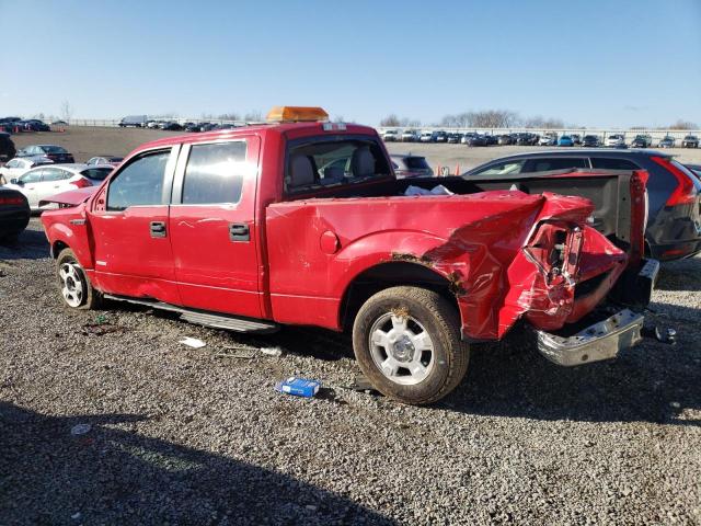 1FTFW1CT7EKF39697 - 2014 FORD F150 SUPERCREW RED photo 2