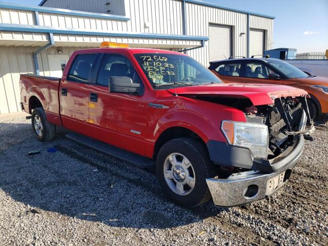 1FTFW1CT7EKF39697 - 2014 FORD F150 SUPERCREW RED photo 4