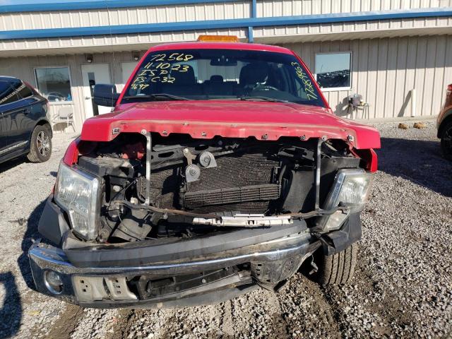 1FTFW1CT7EKF39697 - 2014 FORD F150 SUPERCREW RED photo 5