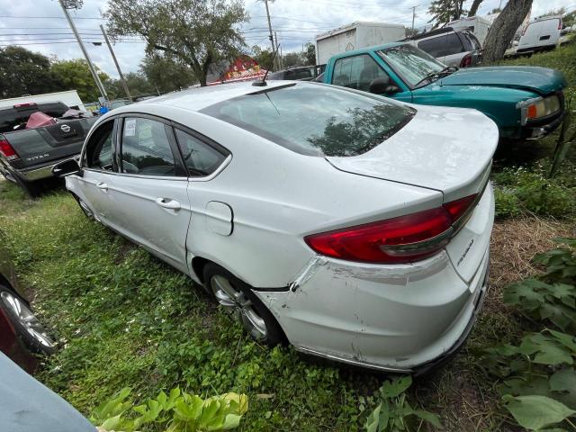 3FA6P0LU4JR137230 - 2018 FORD FUSION SE HYBRID WHITE photo 3