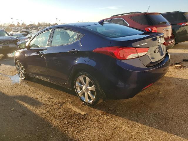 5NPDH4AEXDH155000 - 2013 HYUNDAI ELANTRA GLS BLUE photo 2