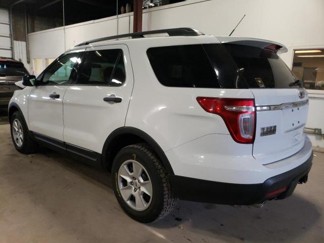 1FM5K8B83DGA47582 - 2013 FORD EXPLORER WHITE photo 2