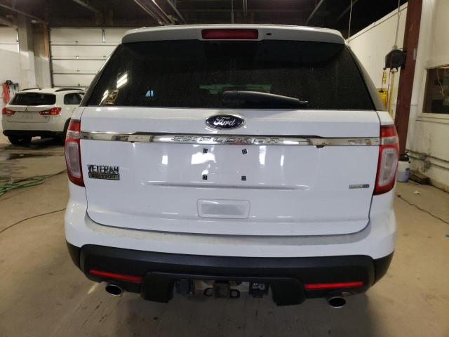 1FM5K8B83DGA47582 - 2013 FORD EXPLORER WHITE photo 6