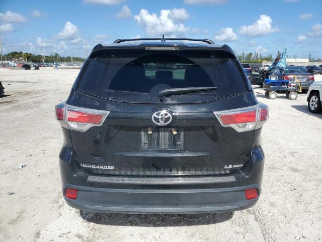 5TDBKRFH7GS335123 - 2016 TOYOTA HIGHLANDER LE BLACK photo 6