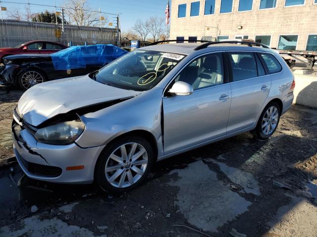 3VWPL7AJ5EM612380 - 2014 VOLKSWAGEN JETTA TDI SILVER photo 1