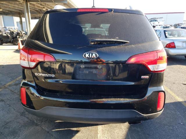 5XYKT4A69EG513372 - 2014 KIA SORENTO LX BLACK photo 6