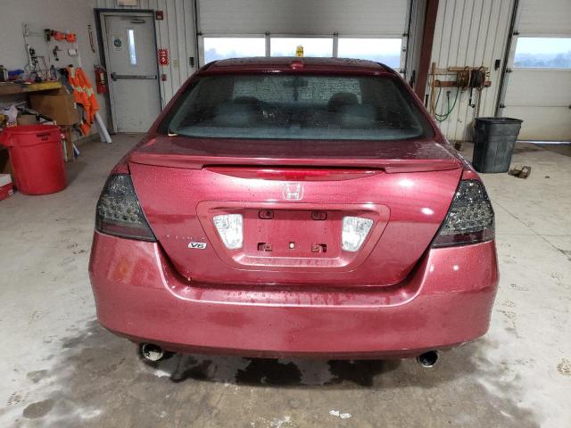 1HGCM66566A025545 - 2006 HONDA ACCORD EX MAROON photo 6