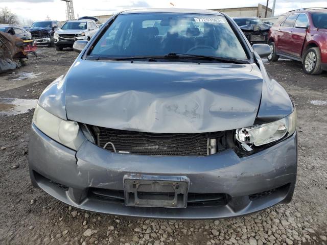 19XFA16689E008845 - 2009 HONDA CIVIC LX-S Մոխրագույն լուսանկար 5