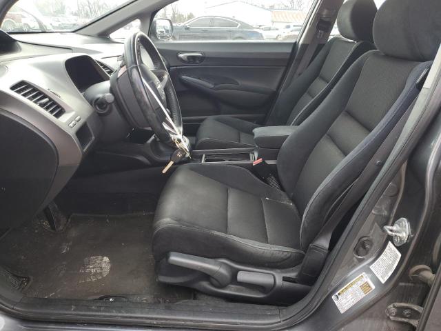 19XFA16689E008845 - 2009 HONDA CIVIC LX-S Մոխրագույն լուսանկար 7