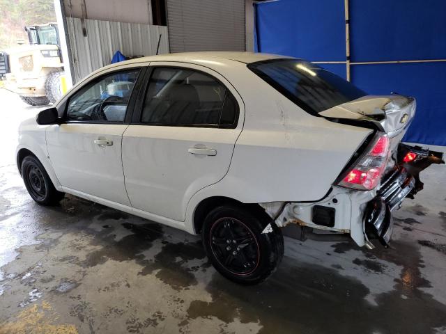 KL1TD56E39B623980 - 2009 CHEVROLET AVEO LS WHITE photo 2