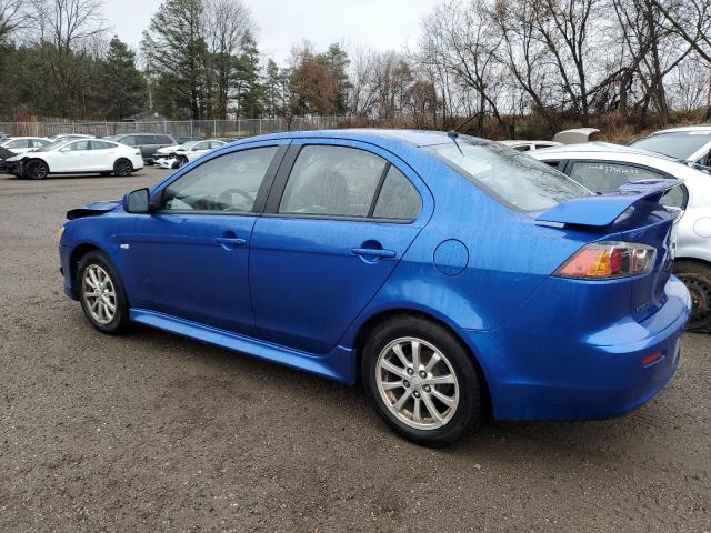 JA32U2FU1BU603908 - 2011 MITSUBISHI LANCER ES/ES SPORT BLUE photo 2