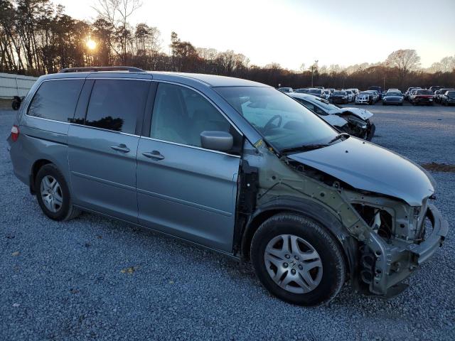 5FNRL38477B136788 - 2007 HONDA ODYSSEY EX BLUE photo 4