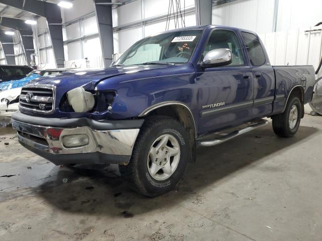 5TBRT34191S168536 - 2001 TOYOTA TUNDRA ACCESS CAB BLUE photo 1